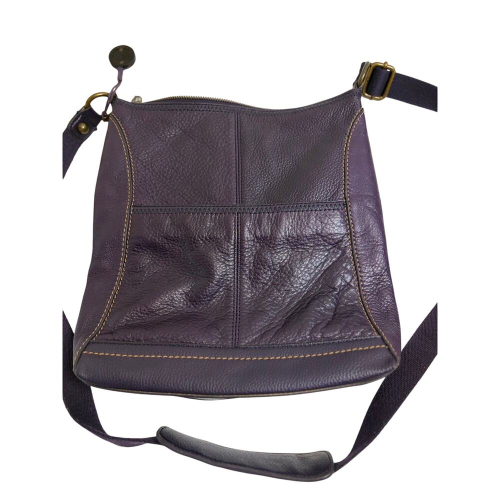 The Sak Lucia Crossbody Bag, Purple Pebbled Leather Exterior Adjustable Strap